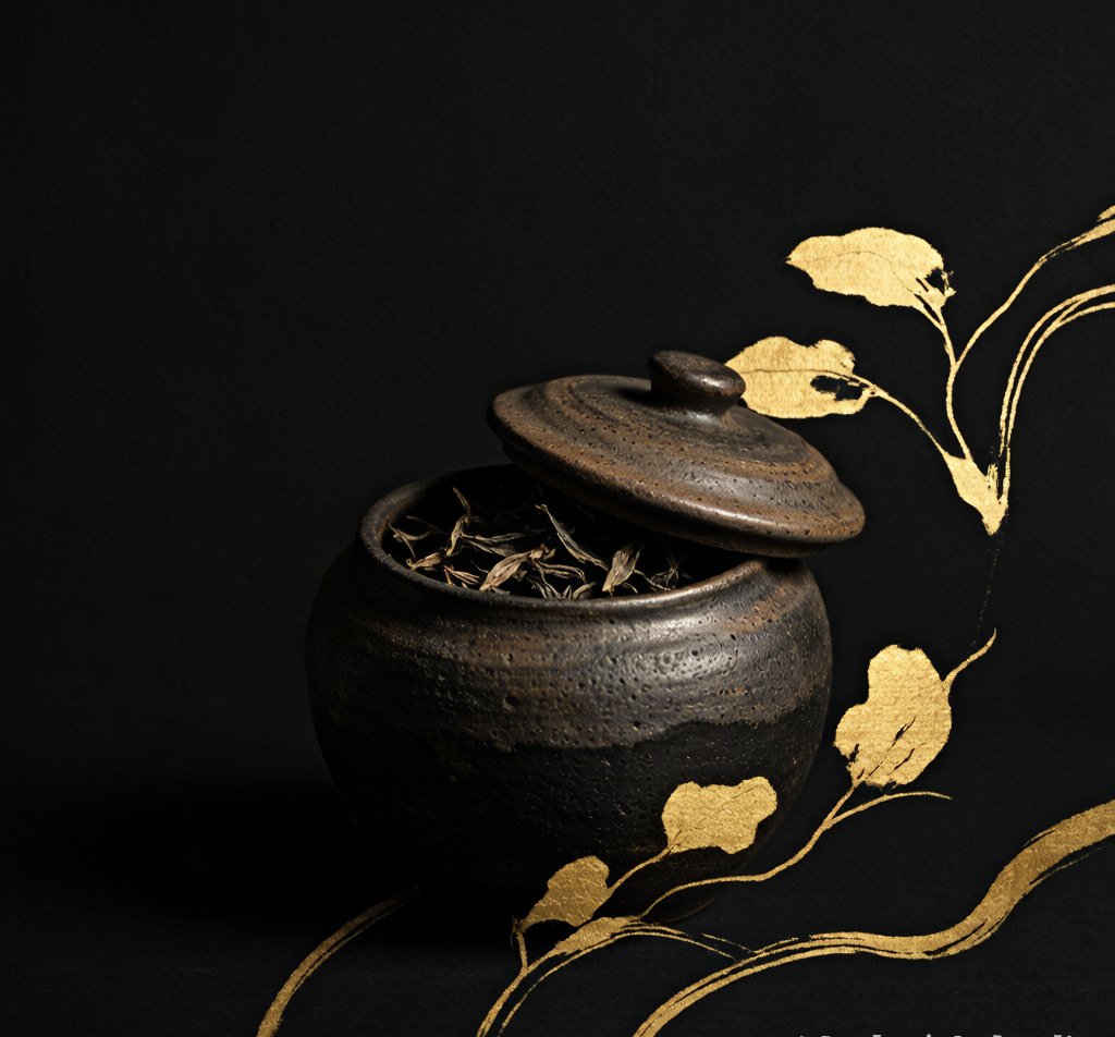 单丛茶叶陶罐密封储存